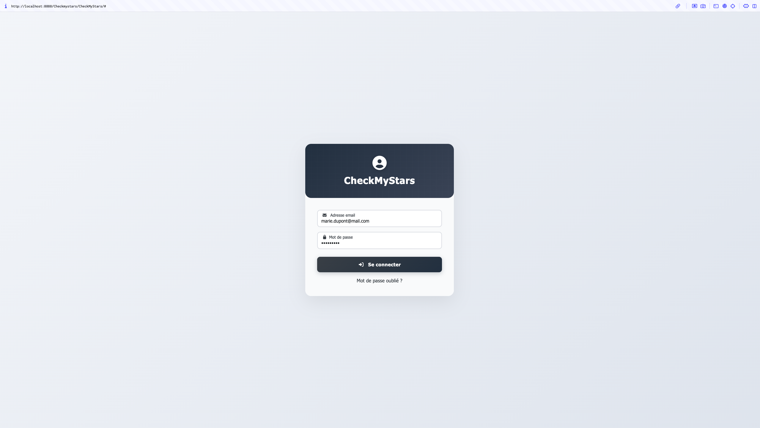 Projet Checkmystars